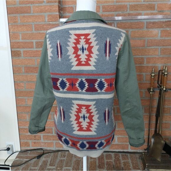 Thread and Supply Aztec knit back utility jacket size small - Picture 1 of 2